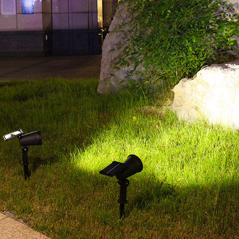 Spot solaire jardin LED solaire extérieur IP55 étanche détecteur crépusculaire design moderne réglable