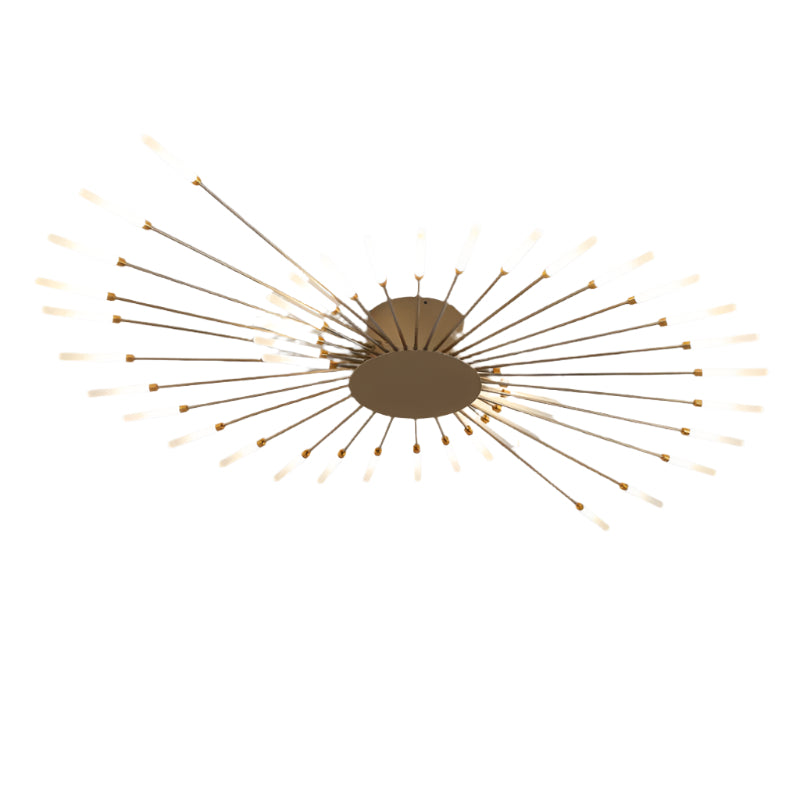 ÉclatNova – Plafonnier LED Moderne Explosion Doré Salon
