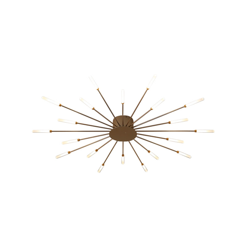 ÉclatNova – Plafonnier LED Moderne Explosion Doré Salon
