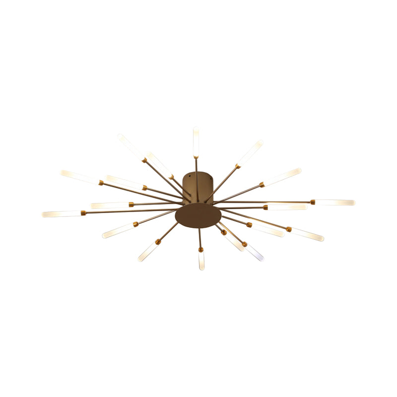 ÉclatNova – Plafonnier LED Moderne Explosion Doré Salon