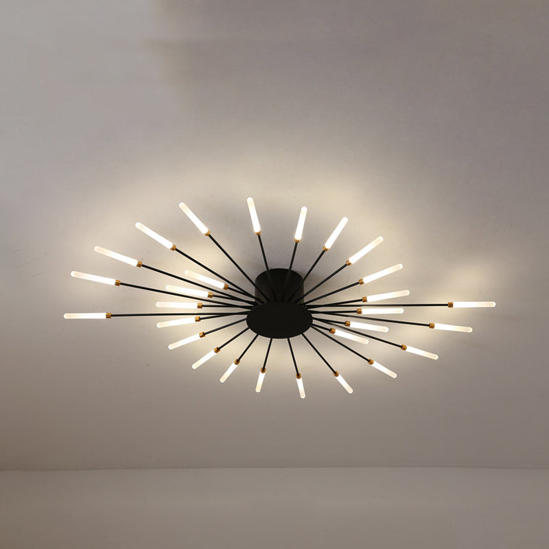 ÉclatNova – Plafonnier LED Moderne Explosion Doré Salon