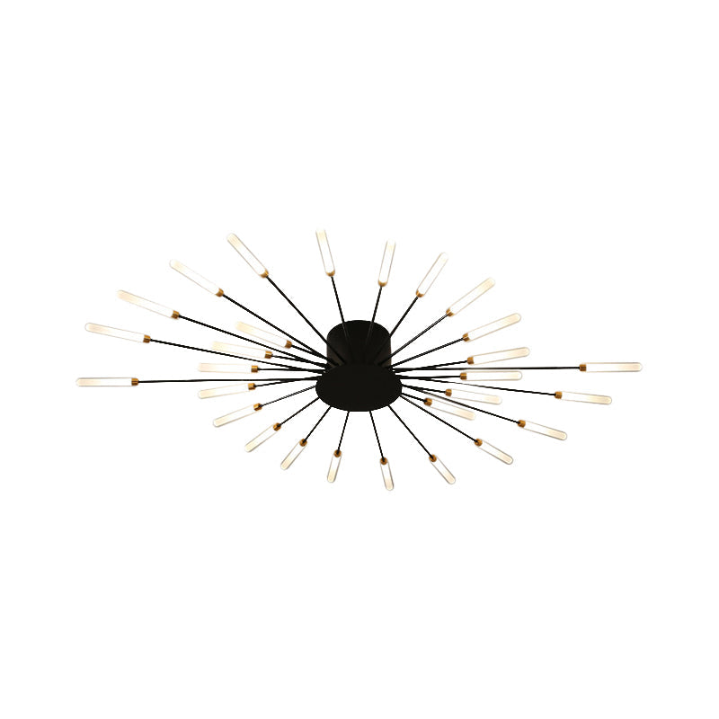 ÉclatNova – Plafonnier LED Moderne Explosion Doré Salon