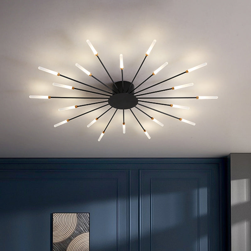 ÉclatNova – Plafonnier LED Moderne Explosion Doré Salon