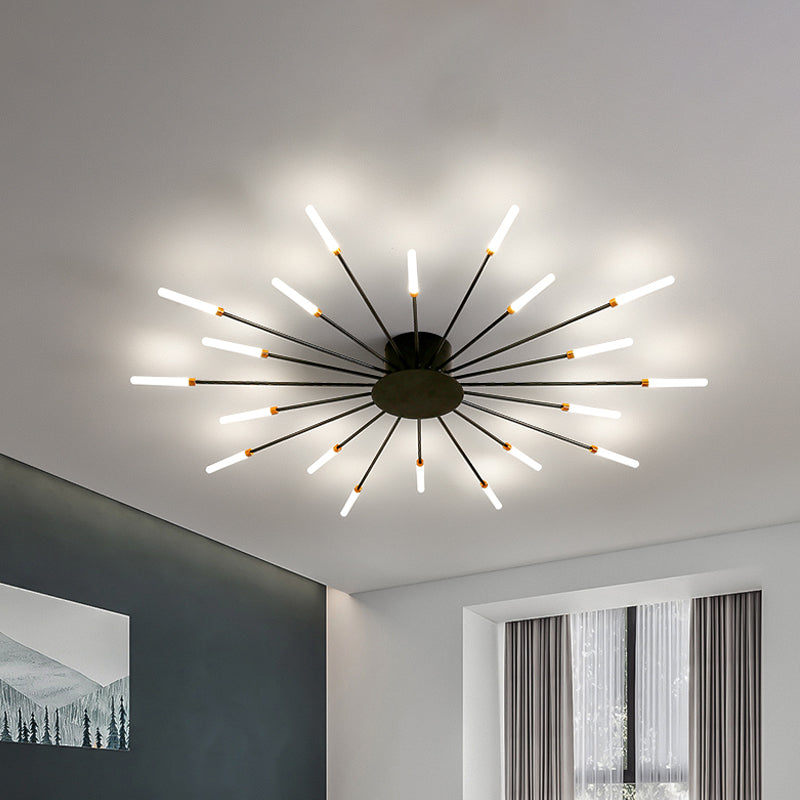 ÉclatNova – Plafonnier LED Moderne Explosion Doré Salon