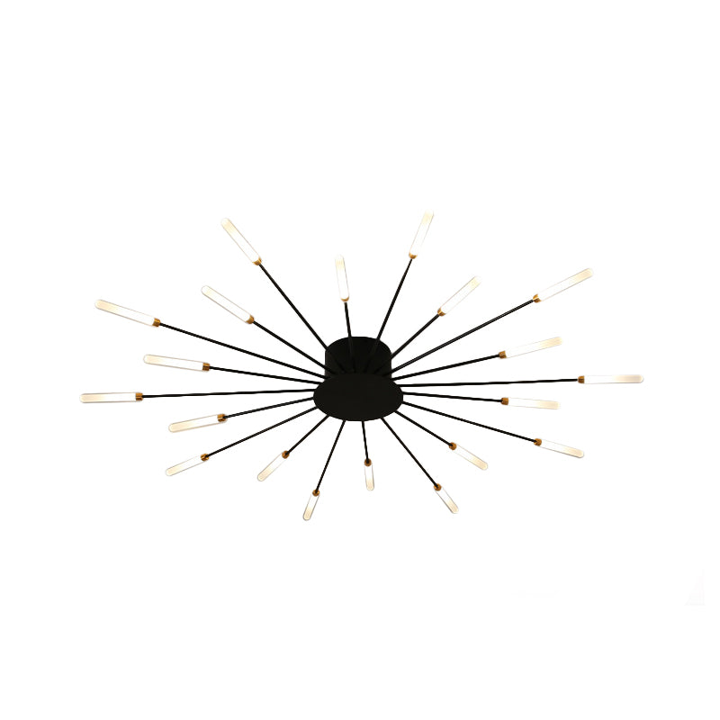 ÉclatNova – Plafonnier LED Moderne Explosion Doré Salon