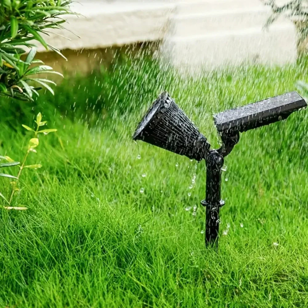 Spot solaire jardin LED solaire extérieur IP55 étanche détecteur crépusculaire design moderne réglable