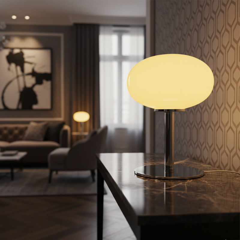 Écliora – Lampe de Table LED Rechargeable au Design Ludique pour Salon