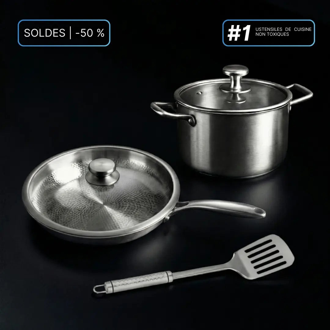 Ensemble de Cuisine | Ustensiles en Titane, 5 Pièces
