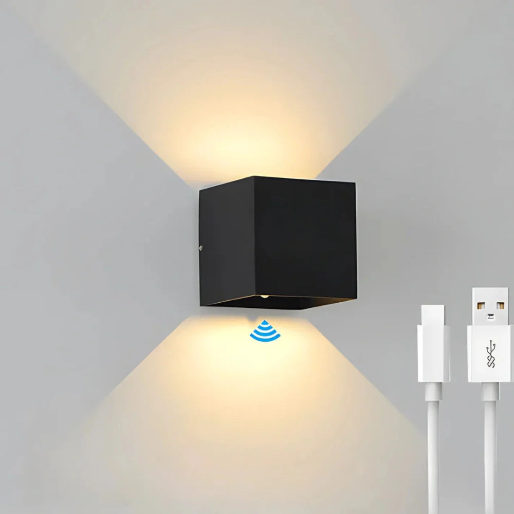 Applique murale LED blanc chaud pour extérieur jardin étanche design moderne décorative et autonome