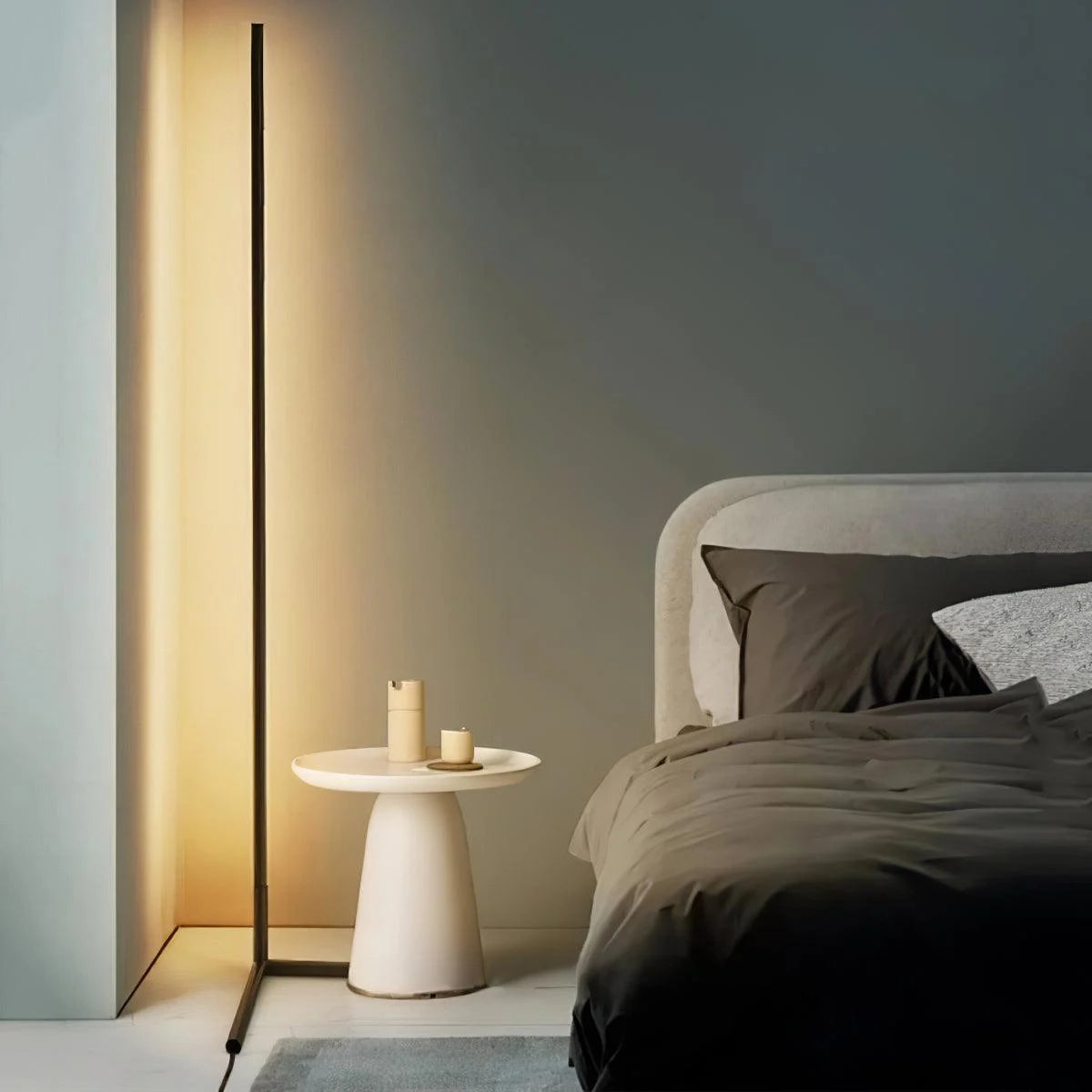 Zenora – Lampadaire LED Minimaliste Intelligent, Salon, Ambiance