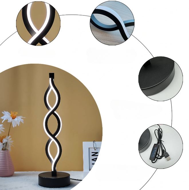 SilverWave – Lampe LED de bureau en aluminium dimmable
