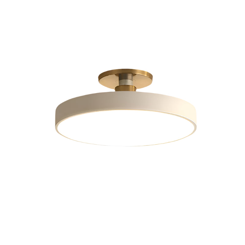 Solevia – Plafonnier LED Moderne Finition Blanc Chambre