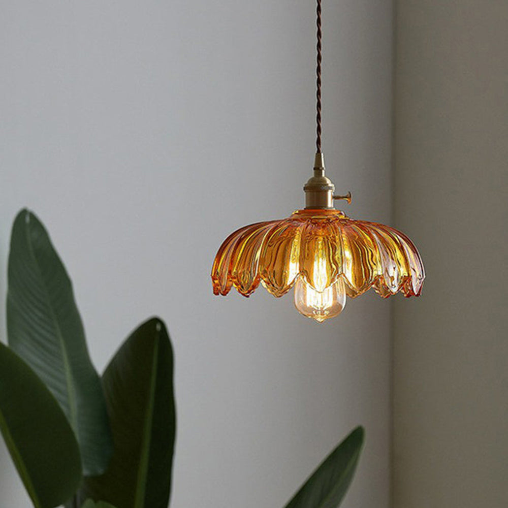 Florina – Suspension Vintage en Forme de Fleurs, Salon, Rose