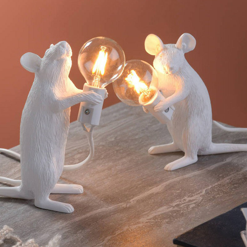 MouseCharm – Lampe de Nuit Art Déco Ludique avec Socle en Forme de Souris