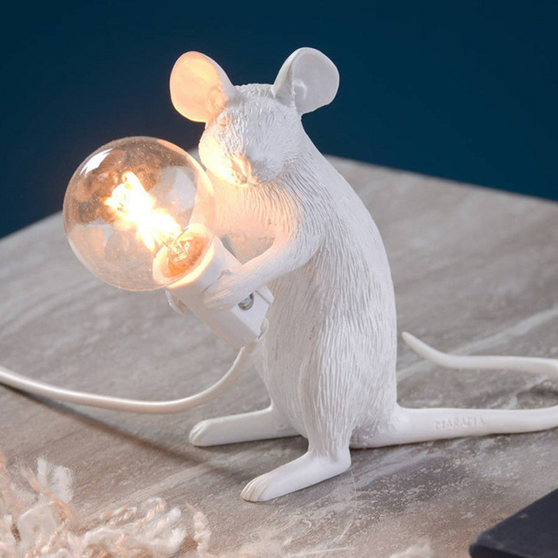 MouseCharm – Lampe de Nuit Art Déco Ludique avec Socle en Forme de Souris