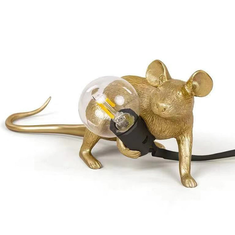 MouseCharm – Lampe de Nuit Art Déco Ludique avec Socle en Forme de Souris
