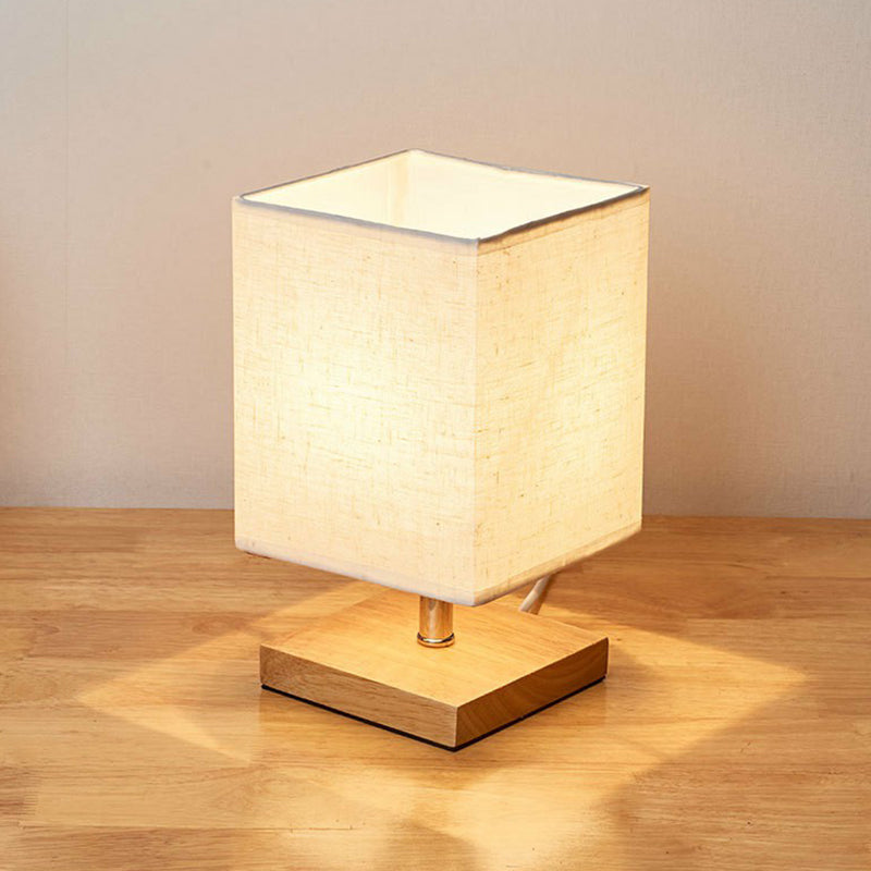 LinnenHout – Lampe de table minimaliste en bois et lin
