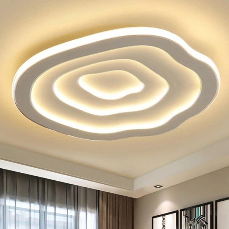 Plafonnier LED en Acrylique en Spirale – Lumière Chaude/Blanche pour Intérieurs Modernes