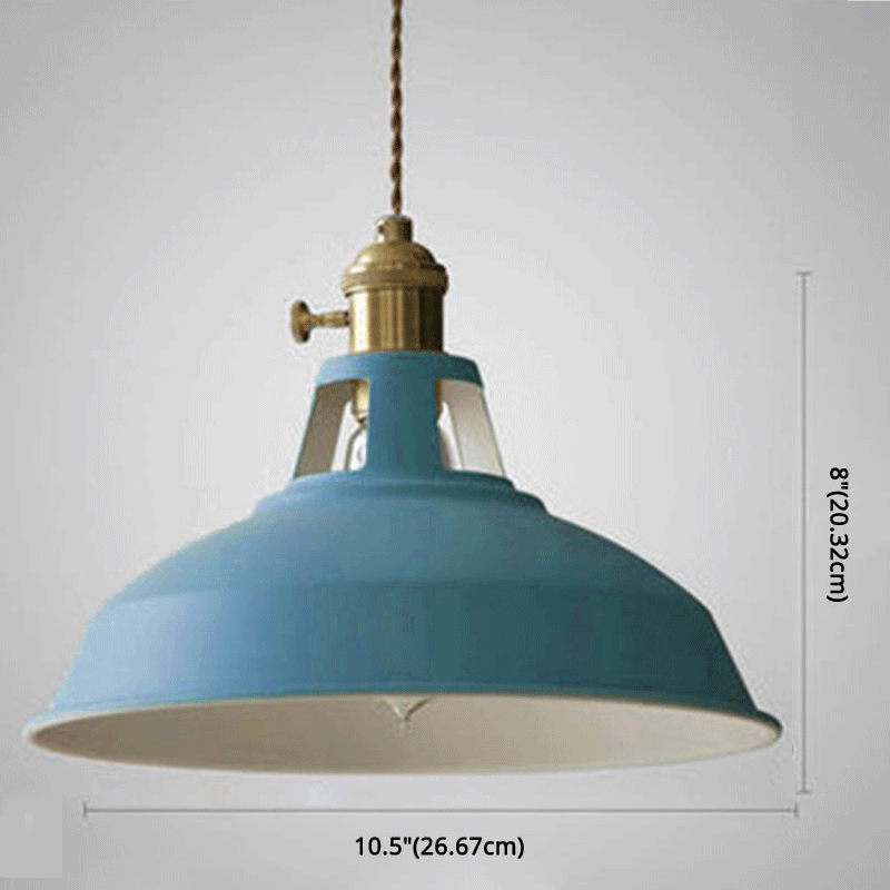 Suspension Vintage Métal 1-Lumière pour Restaurant Moderne