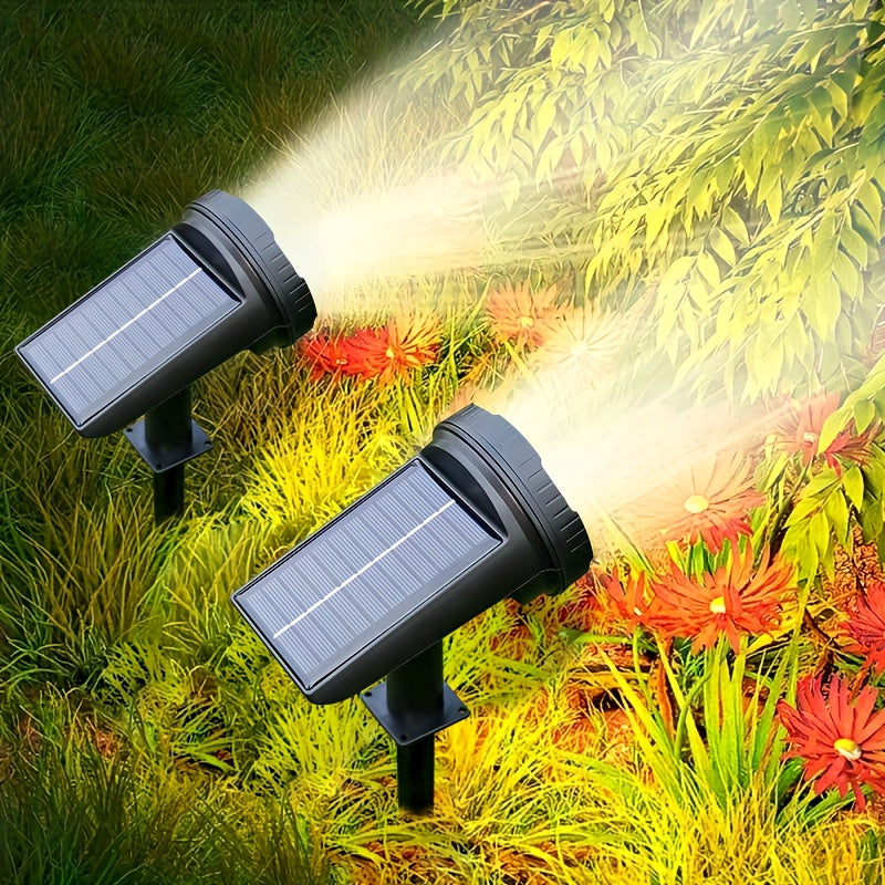 Projecteur Solaire Extérieur Plastique Noir Ø55 cm – 3 Modes, IP55, Éclairage Jardin