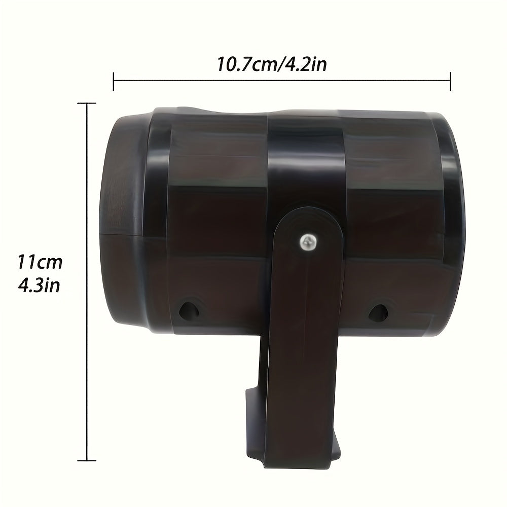 Lampe de projection de flocons de neige en plastique – Rotative, Fonctionnement USB, Inclinaison réglable