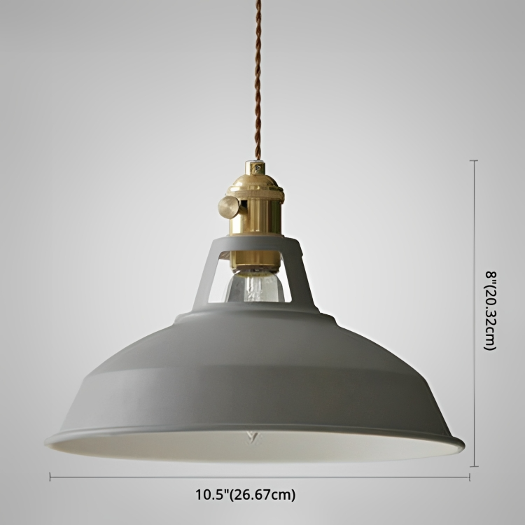 Suspension Vintage Métal 1-Lumière pour Restaurant Moderne