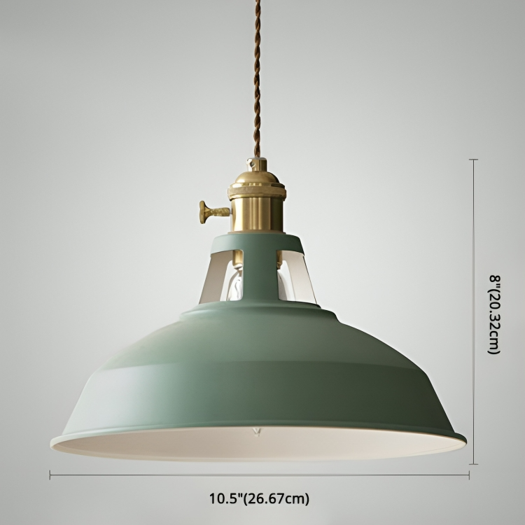 Suspension Vintage Métal 1-Lumière pour Restaurant Moderne