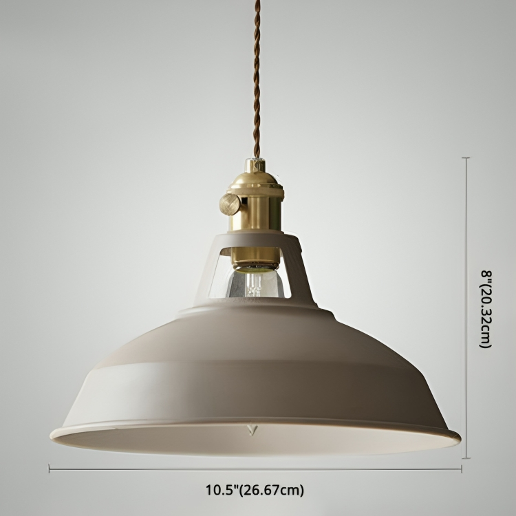 Suspension Vintage Métal 1-Lumière pour Restaurant Moderne