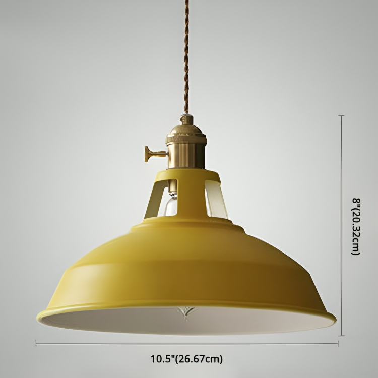 Suspension Vintage Métal 1-Lumière pour Restaurant Moderne