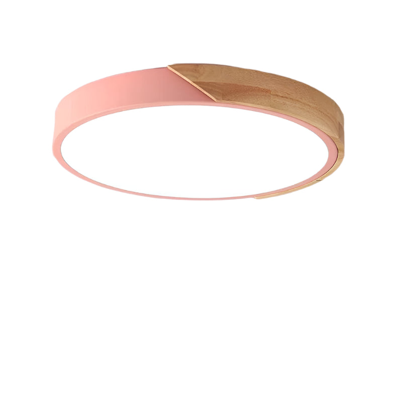 Averia – Plafonnier LED Rond Moderne Finition Blanc Salon