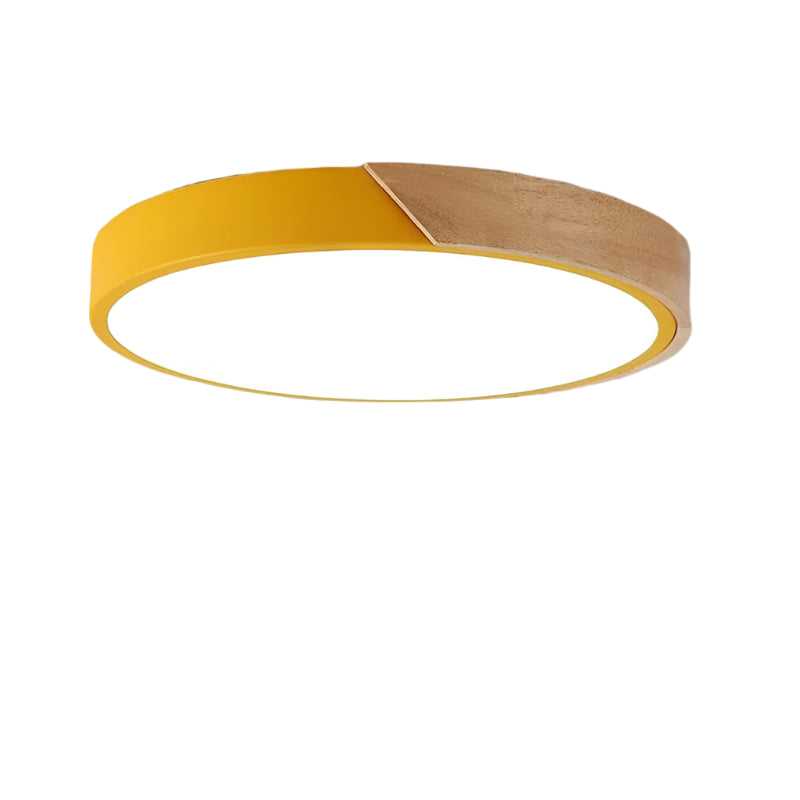 Averia – Plafonnier LED Rond Moderne Finition Blanc Salon