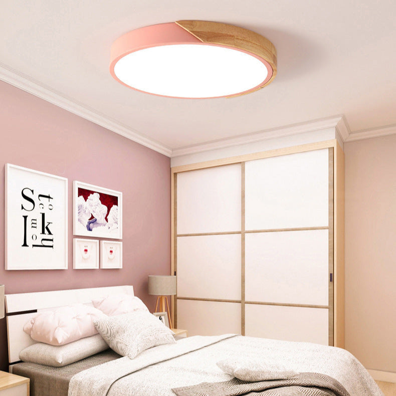 Averia – Plafonnier LED Rond Moderne Finition Blanc Salon