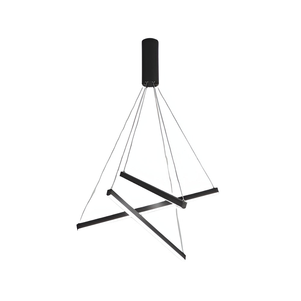 LumoNoir – Suspension LED Minimaliste Métal Moderne Lobby