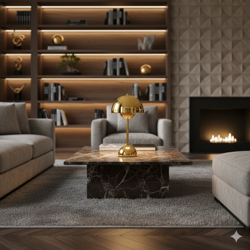 Fleuréa – Lampe LED de Table Rechargeable à Intensité Réglable