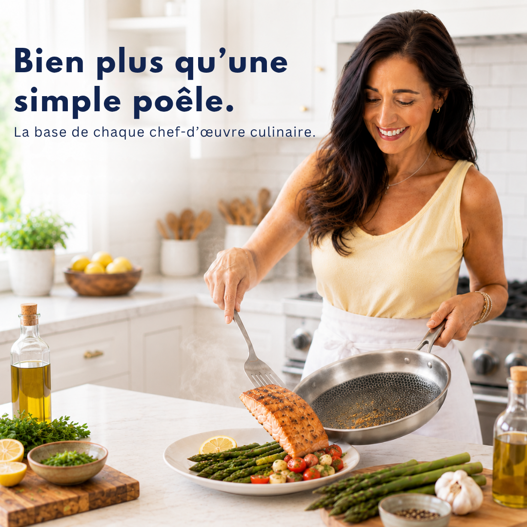 Poêle à Frire en Titane | Antiadhésive, Durable et Facile à Nettoyer
