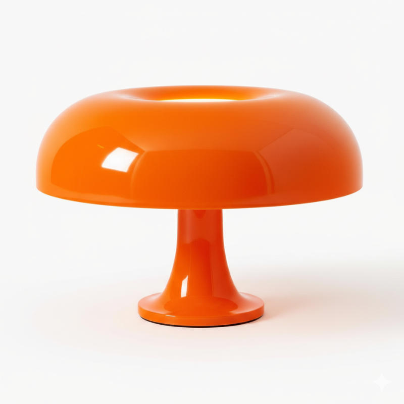 MushLight Lampe de Table Vintage – Champignon, Blanc, Intérieur