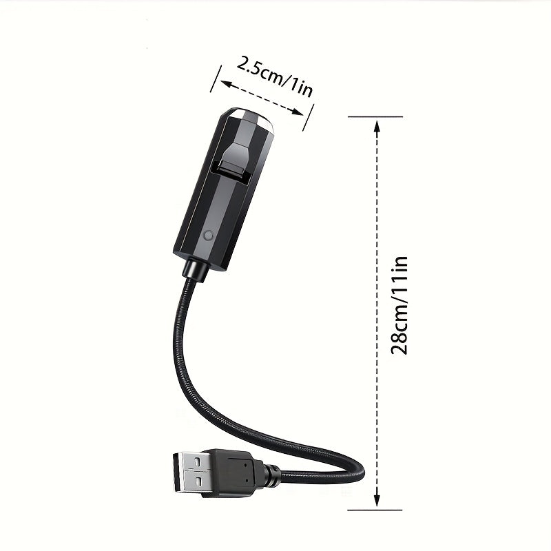 LED-Projektionslampe Weihnachten Kunststoff Bunt – 6 Motive, USB-Betrieb, Tischdeko