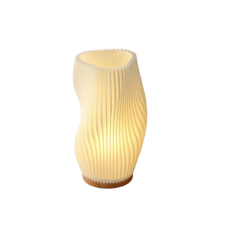 WaveGlow – Lampe de table LED moderne dimmable noir pour salon