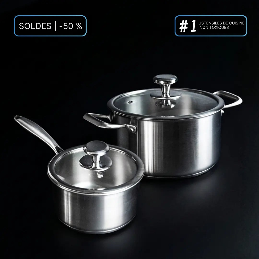 Pot en Titane | Surface Anti-Rayures, Haute Résistance