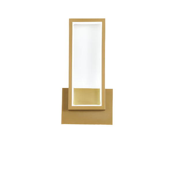 LumoBright – Applique Murale LED Rectangulaire Dorée Salon