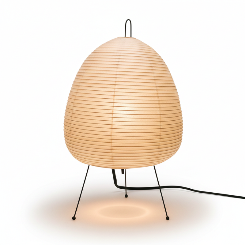 ZenLicht – Lampe de table japonaise en papier de riz