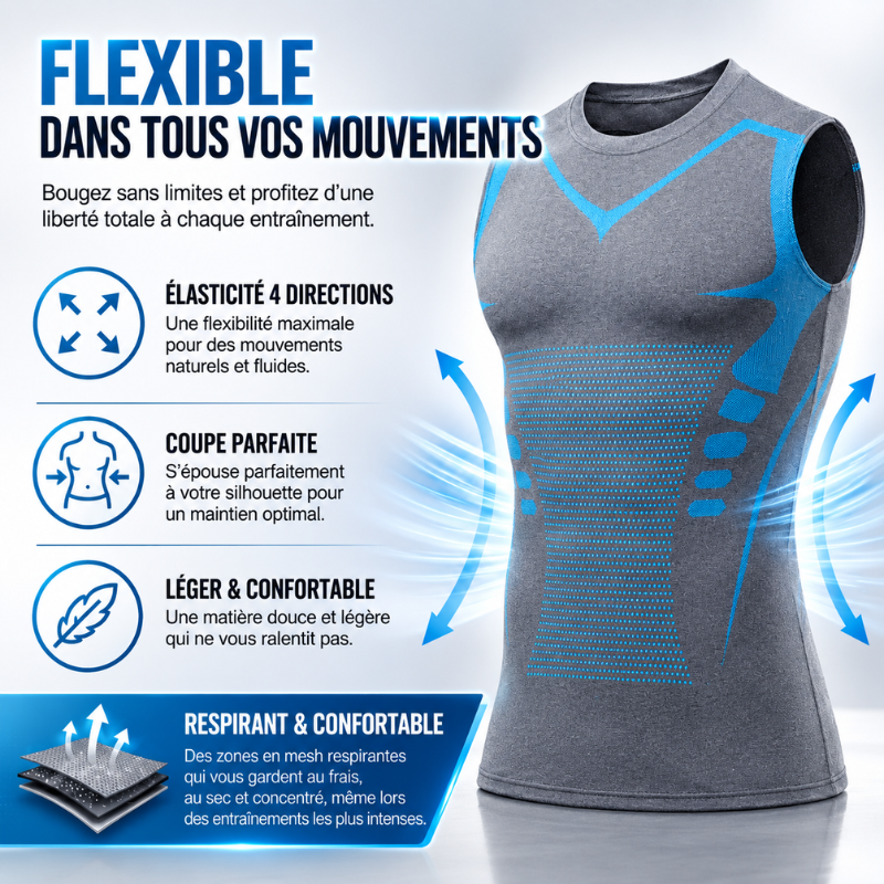 VitaBoost | Débardeur modelant et correcteur de posture qui vous aider à construire un corps parfait