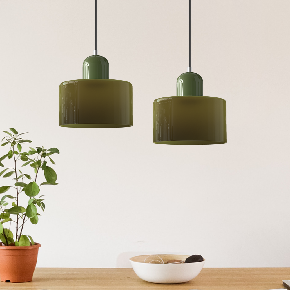 Lumisio – Suspension en Verre Style Bauhaus, Créative, Salon