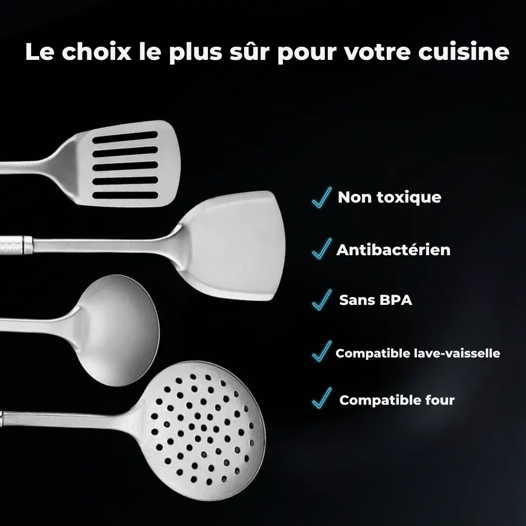 Ustensiles de cuisine | Titane pur, Ultra-légers