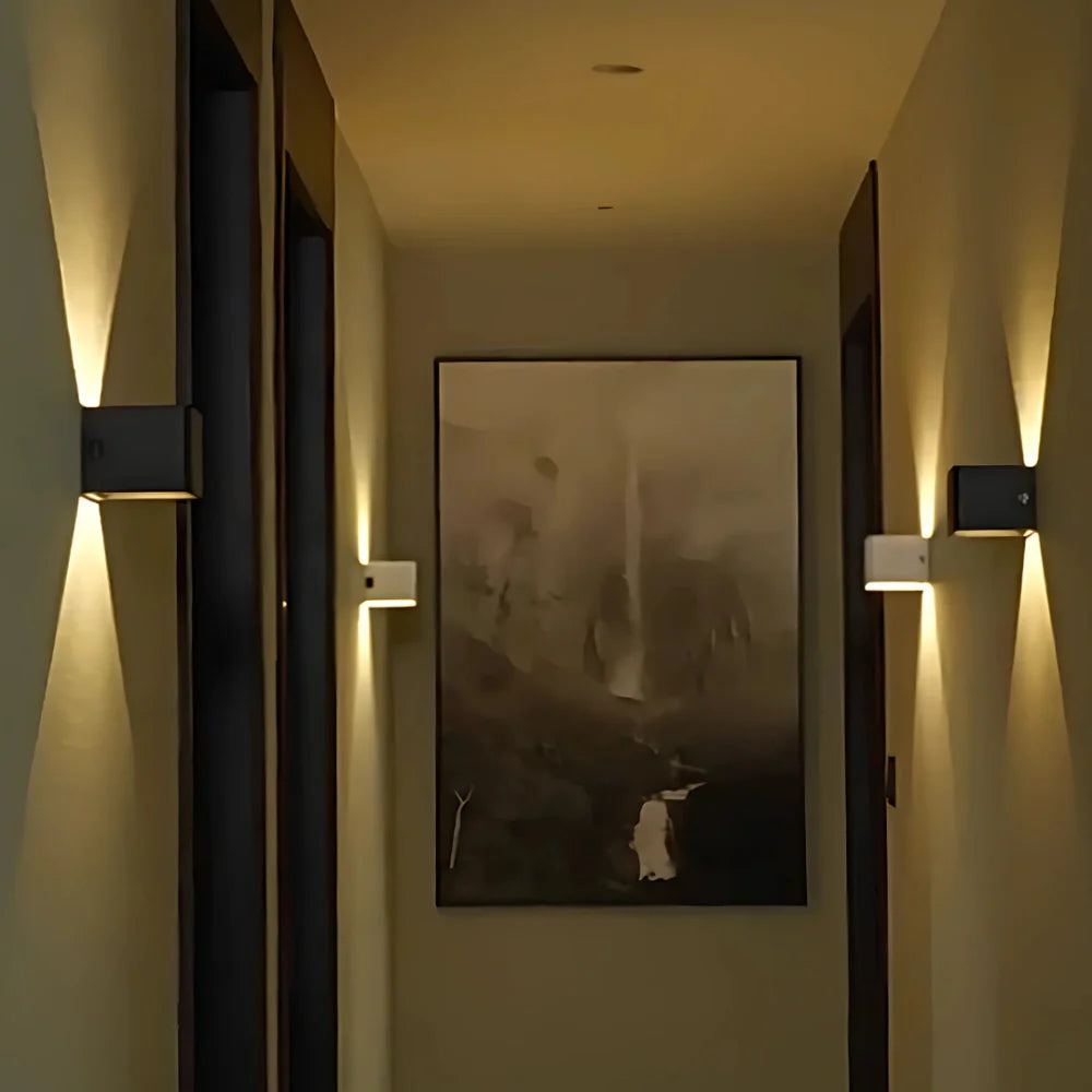 Applique murale LED blanc chaud pour extérieur jardin étanche design moderne décorative et autonome
