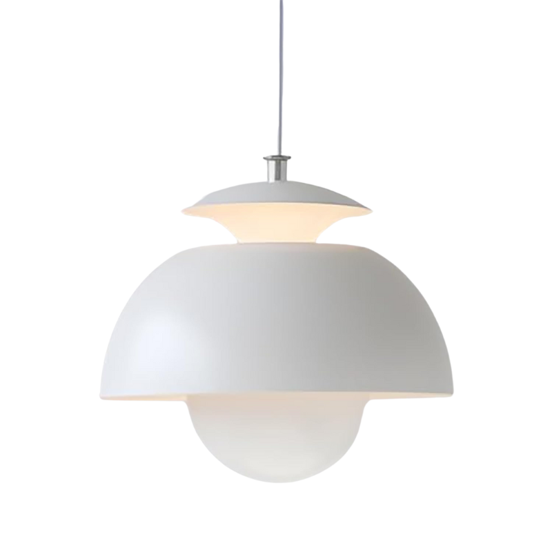 Celestia – Suspension Plafond LED Moderne Finition Blanc Salon
