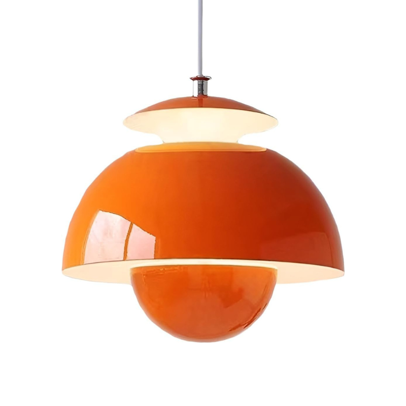 Celestia – Suspension Plafond LED Moderne Finition Blanc Salon