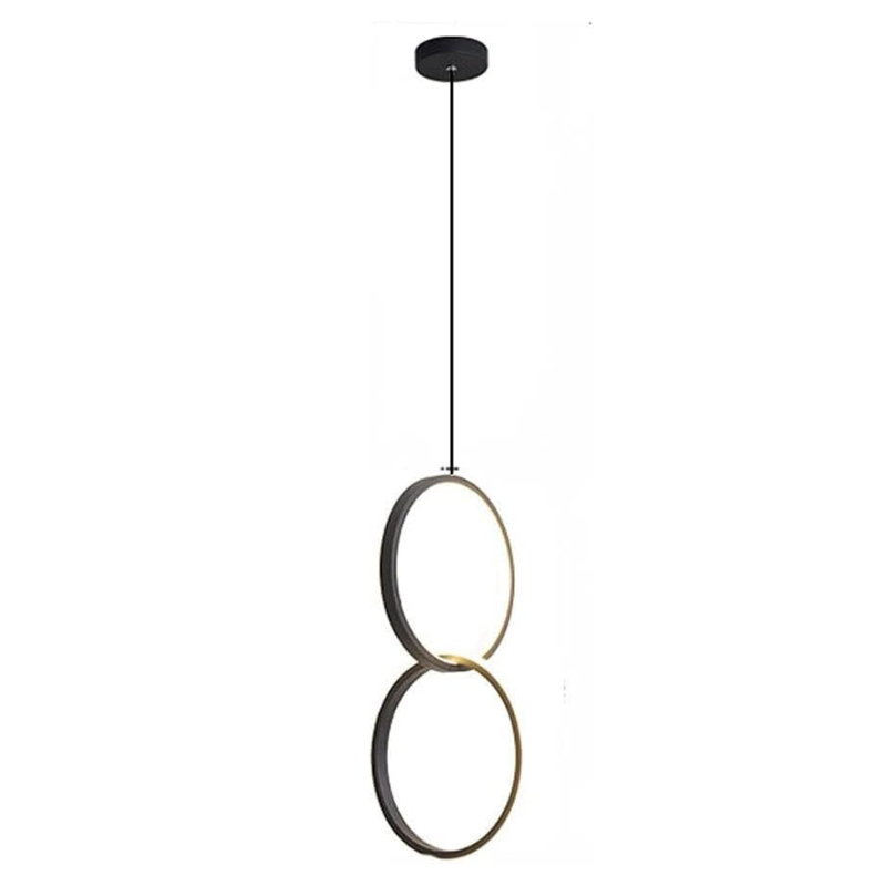 LustraNova – Lustre LED Suspendu Élégant Doré Salon