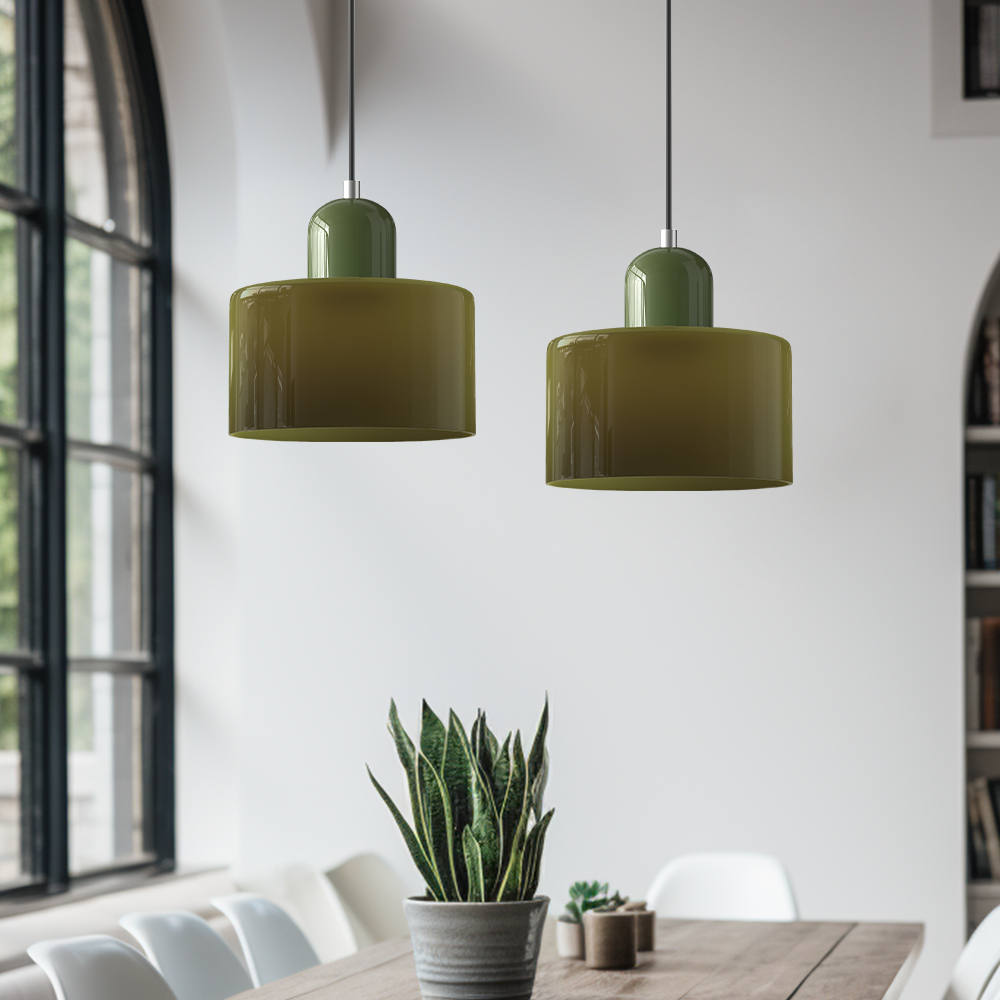 Lumisio – Suspension en Verre Style Bauhaus, Créative, Salon