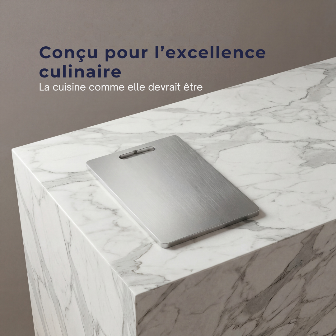 Planche à Découper | Titane Durable, Résistante aux Taches